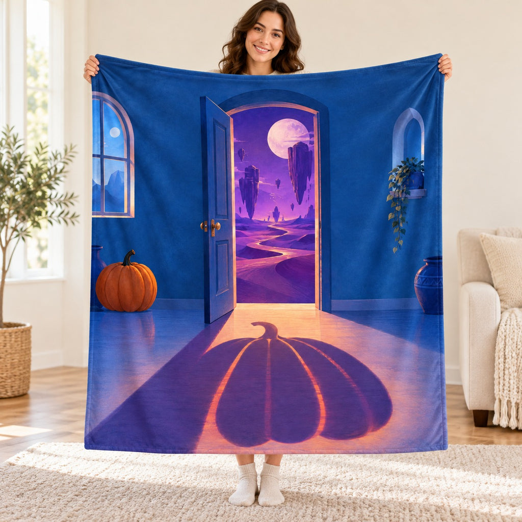 The Door with No Other Side blanket, held open