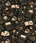 The Golden Typewriter blanket, full design