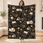 The Golden Typewriter blanket, held open