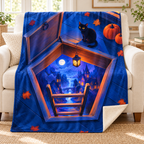 The Door under the Floor blanket, on a sofa