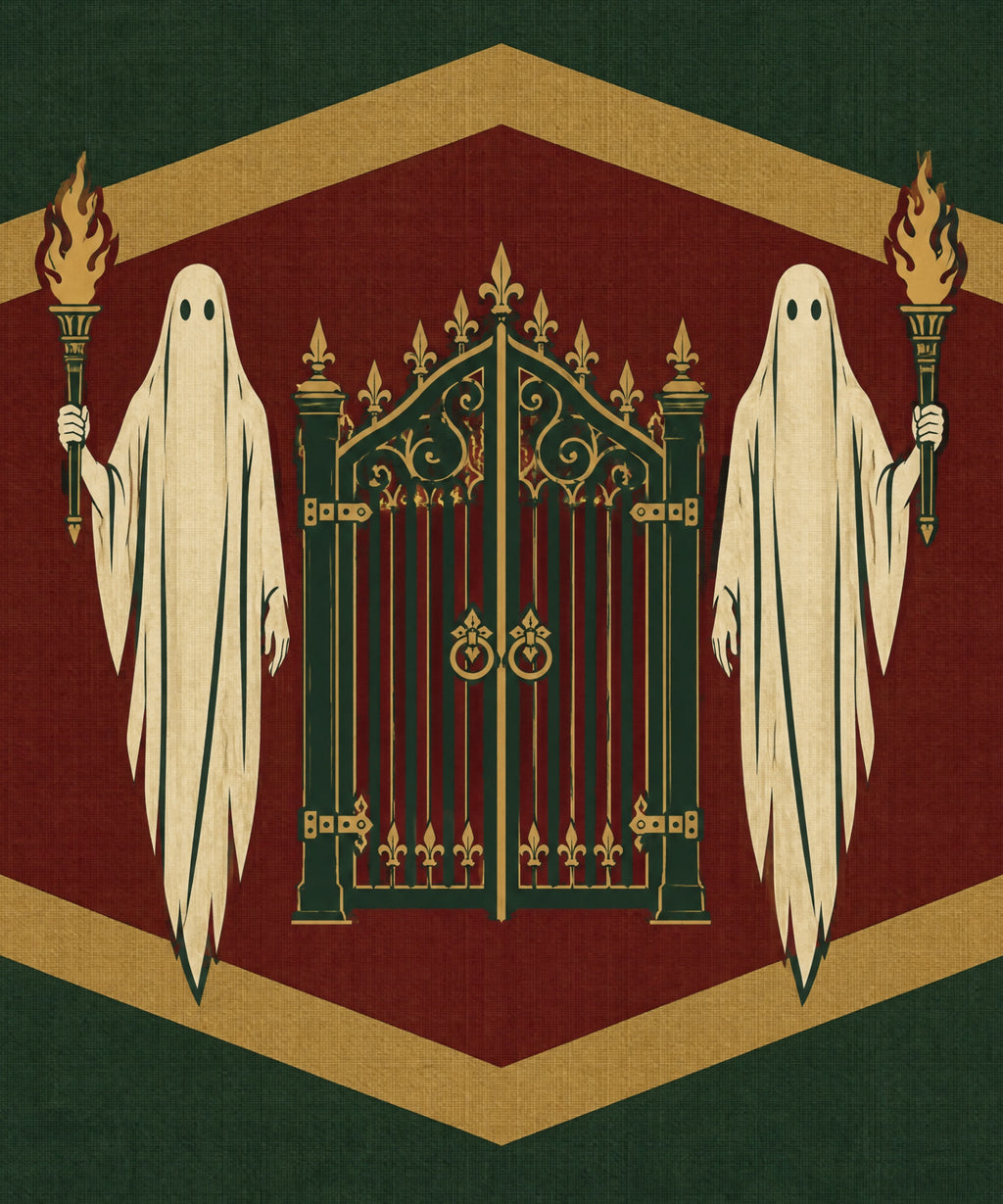 The Ghost Gatekeepers blanket, full design