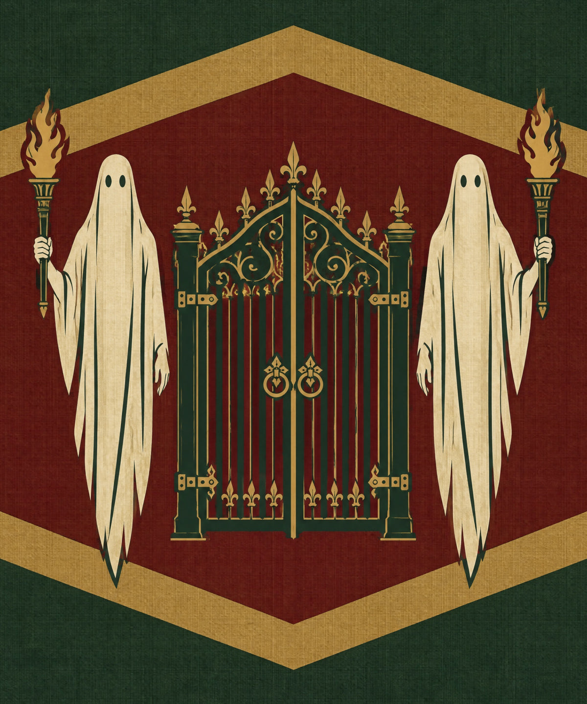 The Ghost Gatekeepers blanket, full design