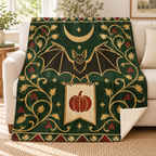 The Bat Standard blanket, on a sofa