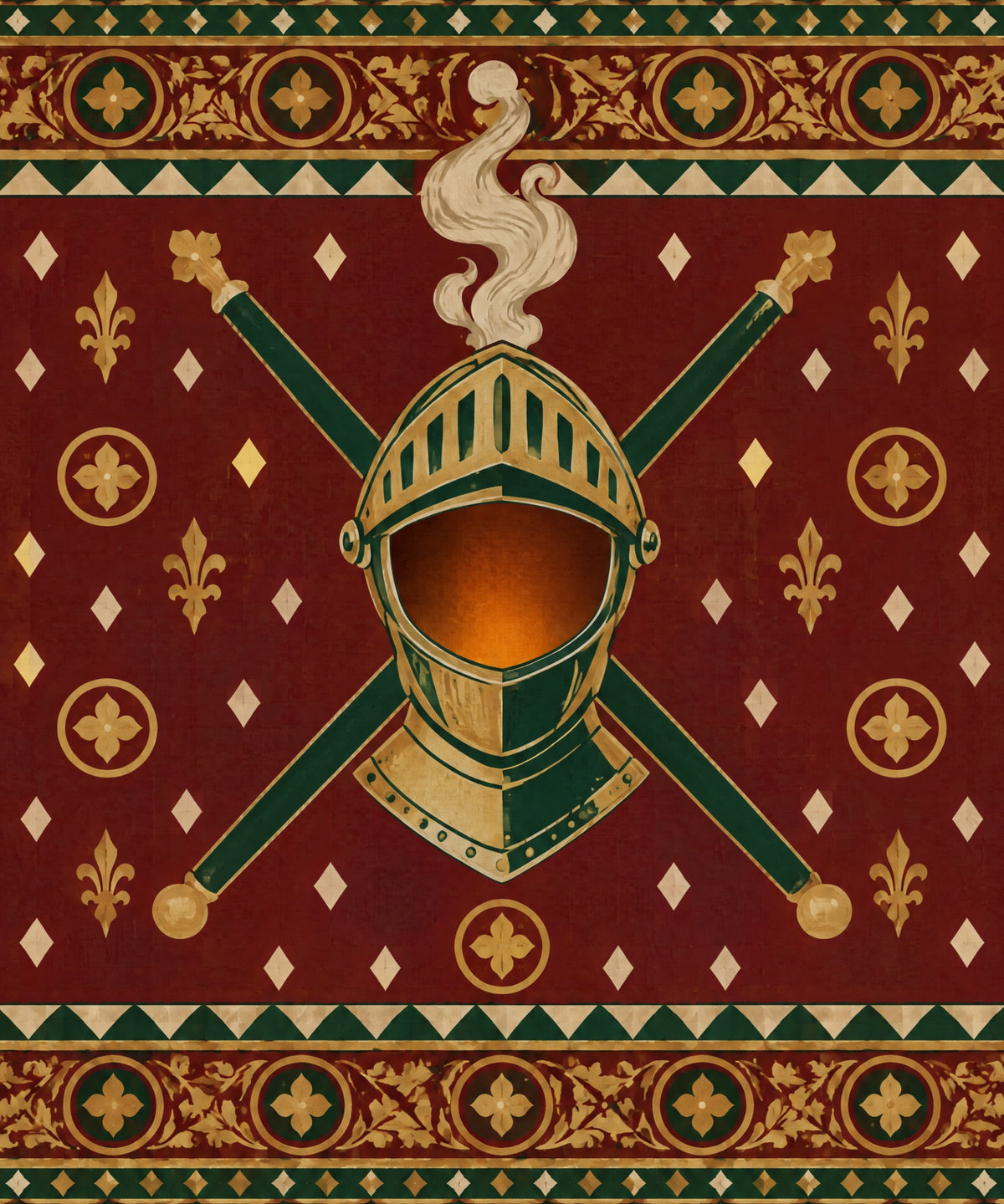 The Helm of October blanket, full design