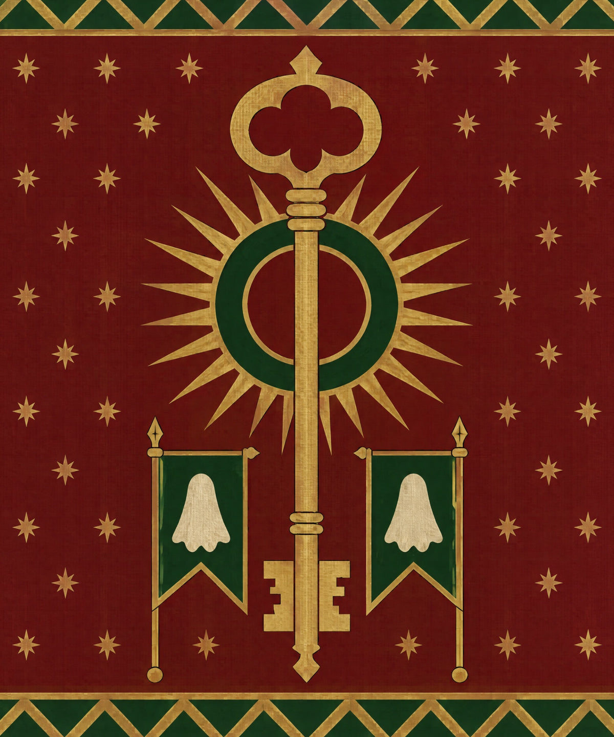 The Key and the Eclipse blanket, full design