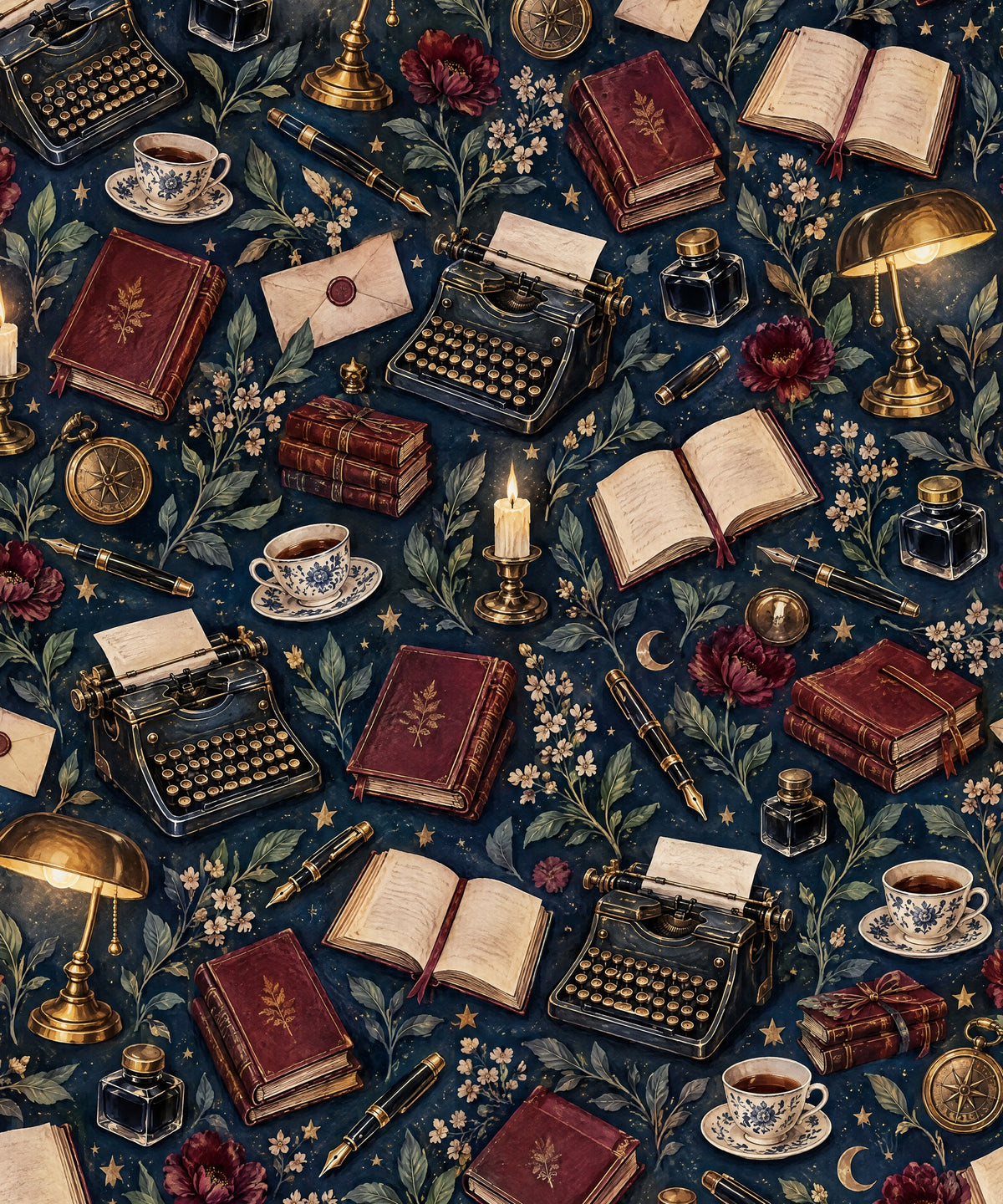 The Midnight Manuscript blanket, full design