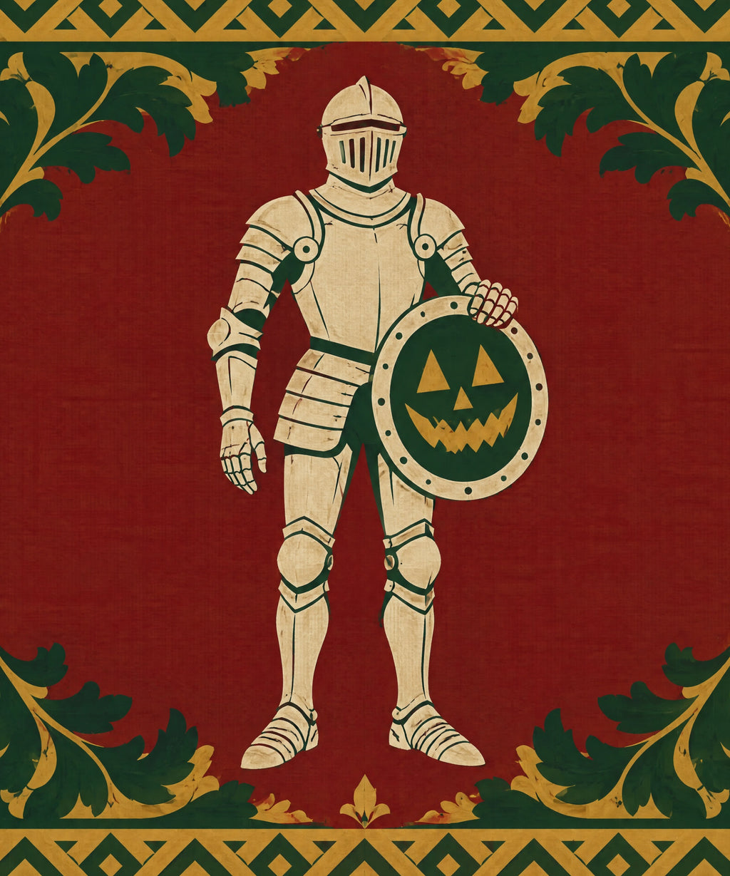 The Pumpkin Shield Bearer blanket, full design