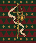 The Lantern and the Sword blanket, full design
