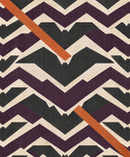 Bat Flight Chevrons blanket, full design