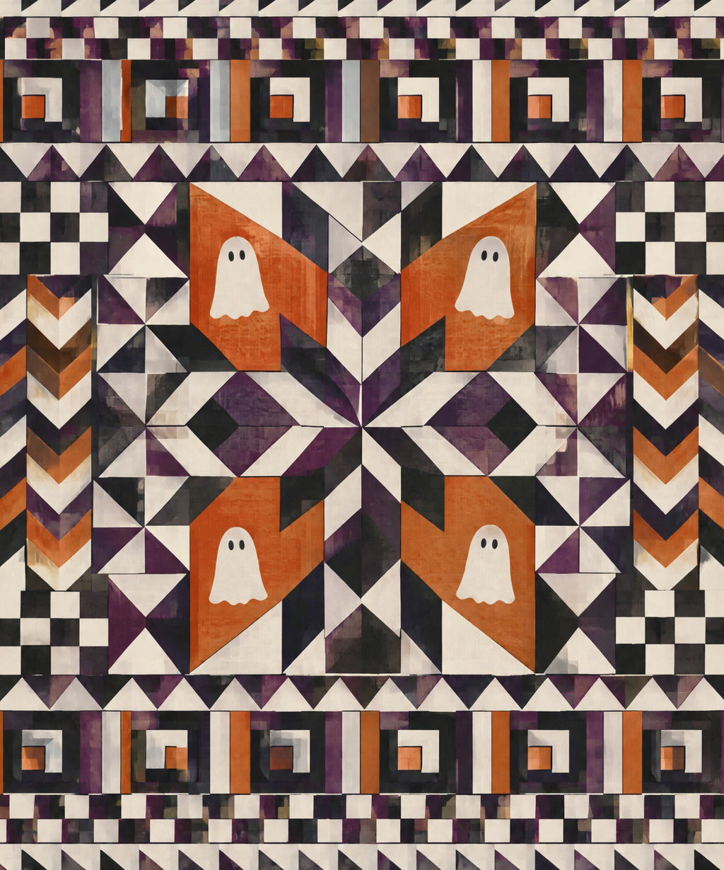 October Starburst blanket, full design