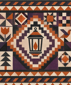 Lantern Courthouse Steps blanket, full design