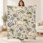 A Quiet Draft blanket, held open