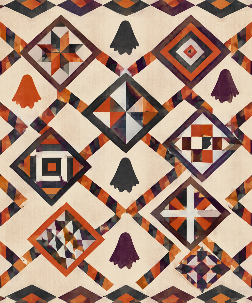 Ghost Chain Quilt blanket, full design