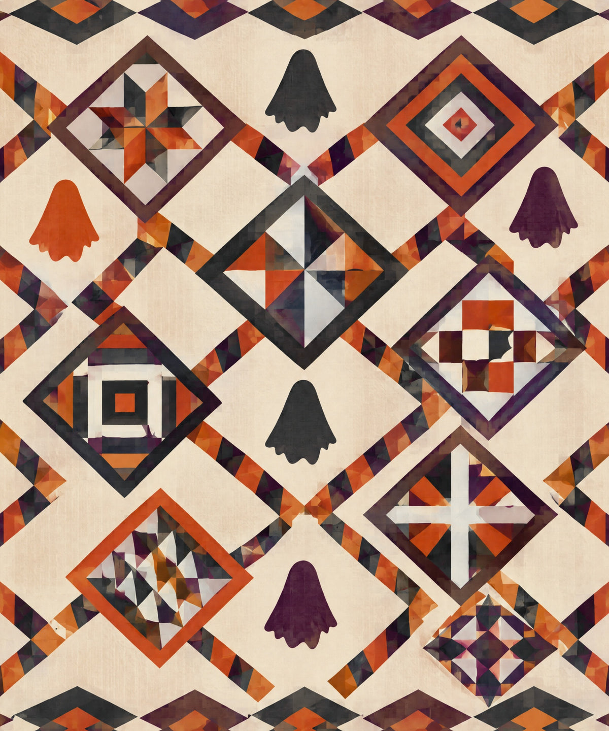 Ghost Chain Quilt blanket, full design