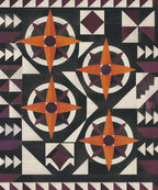 Pumpkin Compass Rose blanket, full design