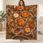 Stump Table Overhead blanket, held open