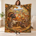 Oak Orchard Supper blanket, held open