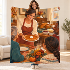 Presenting the Pie blanket, held open