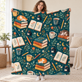 Pencils and Possibilities blanket, held open