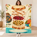 Exploded Sandwich blanket, held open