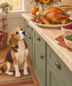 Beagle and the Platter blanket, full design