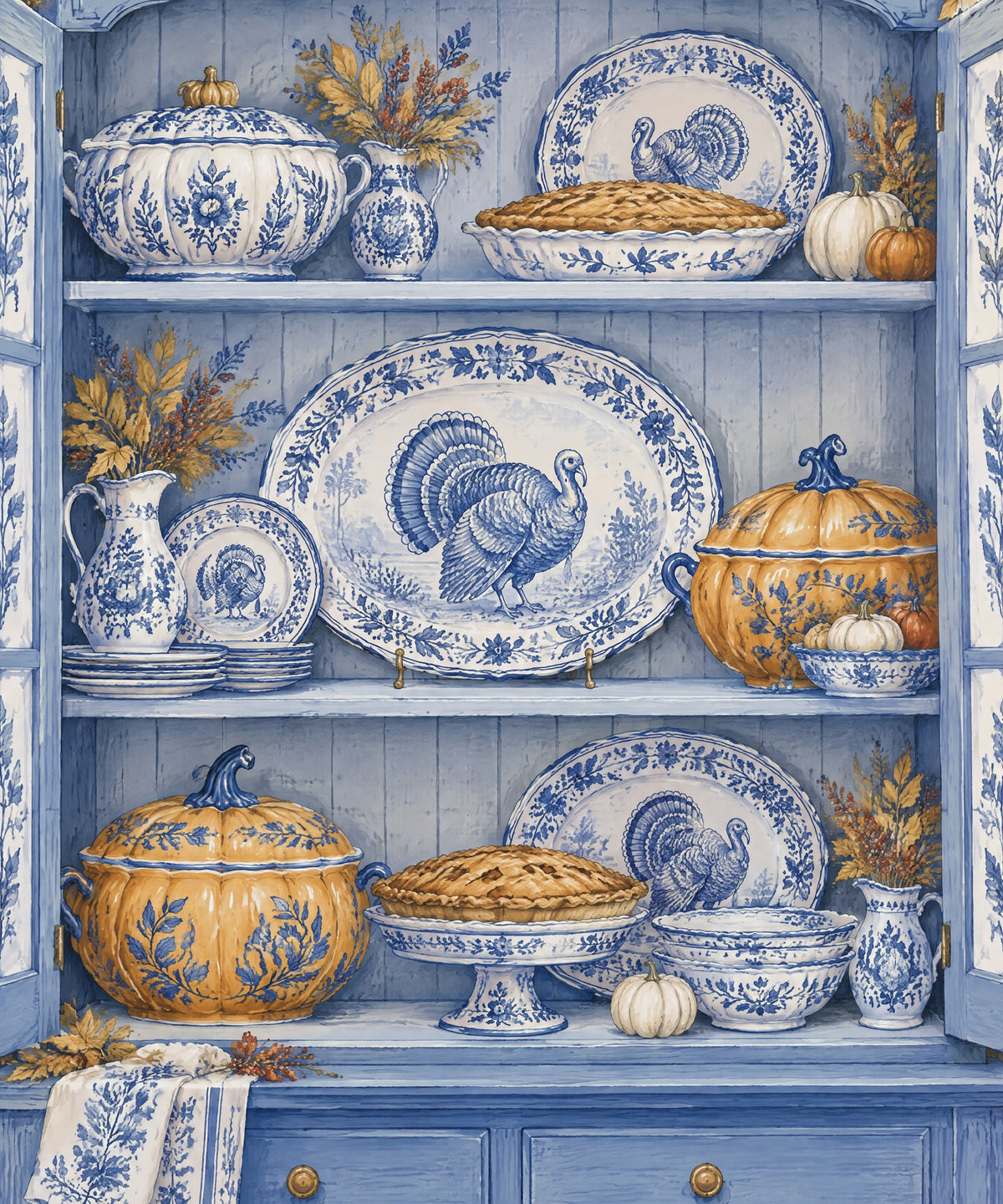 The China Cabinet blanket, full design