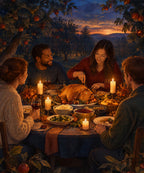 Candlelit Orchard blanket, full design