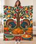 Tree of Plenty blanket, held open