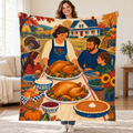 Farmhouse Table blanket, held open