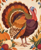 Paper-Shape Turkey blanket, full design