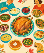 Twelve Small Dishes blanket, full design