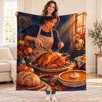 Turkey in Windowlight blanket, held open