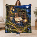 Moonbeam Bedtime blanket, held open