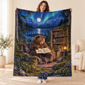 Northern Lights Reader blanket, held open