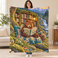 Little Bear's Big Book blanket, held open