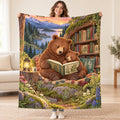 Bear Cub Storytime blanket, held open