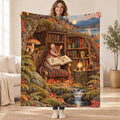 Harvest Manuscript blanket, held open
