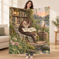 Reedbed Poetry blanket, held open