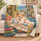 Patchwork Quilt Nap blanket, on a sofa