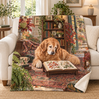 Ivy Study Nook blanket, on a sofa