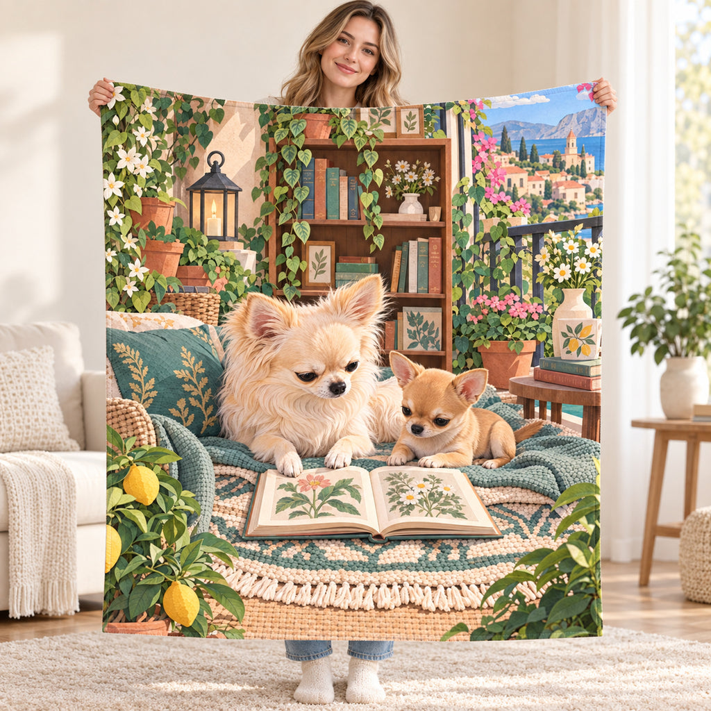 Two on the Blanket blanket, held open
