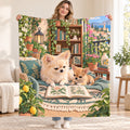 Two on the Blanket blanket, held open
