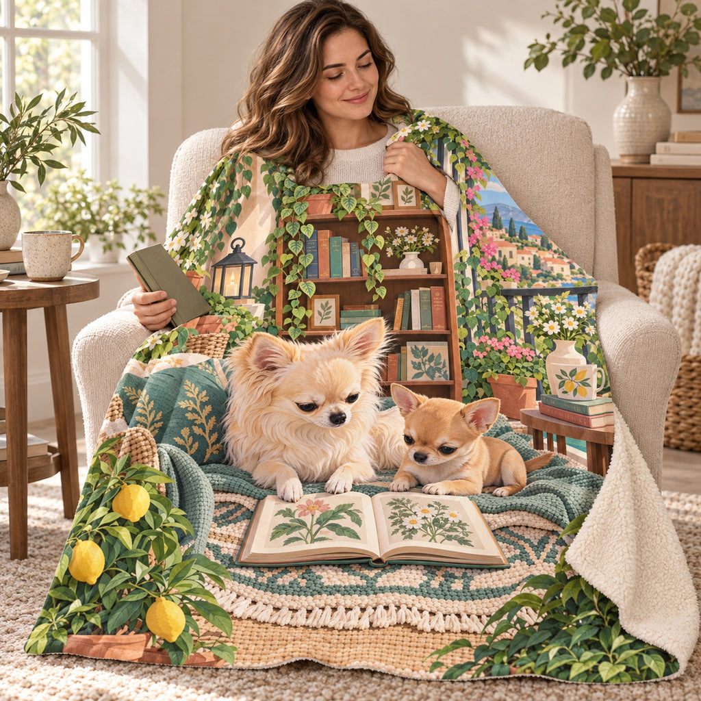 Two on the Blanket blanket, wrapped around a reader