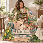 Two on the Blanket blanket, wrapped around a reader