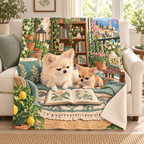 Two on the Blanket blanket, on a sofa