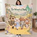 The Wizard of Paws - Maltese blanket, held open