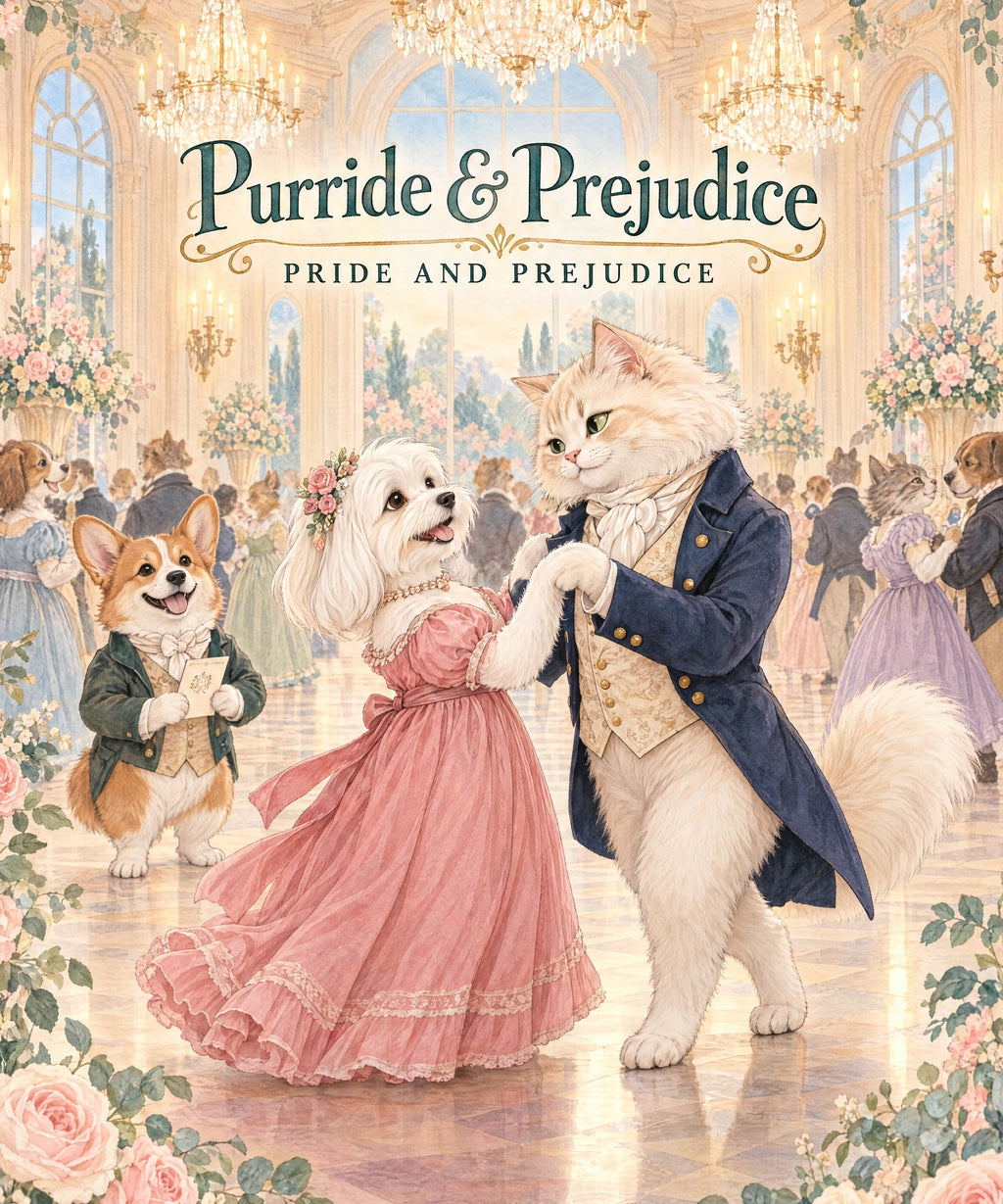 Purride & Prejudice - Maltese blanket, full design