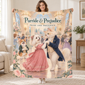 Purride & Prejudice - Maltese blanket, held open
