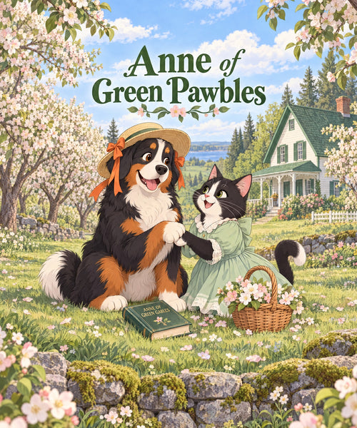 Anne of Green Pawbles - Bernese Mountain Dog blanket, full design