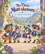 The Three Mutt-sketeers - Cockapoo blanket, full design